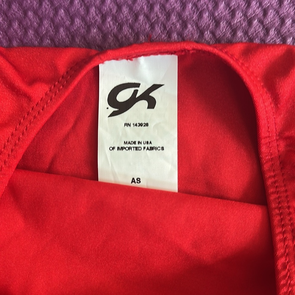 Red Athletic GK Gymnastics Leotard AS - Picture 5 of 5